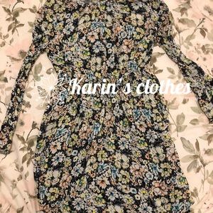 Girls flowery floral dress